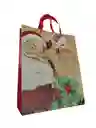 Bolsa De Regalo Navidad Papa Noel Merry Christmas Mediana 32 Cm X 25 Cm