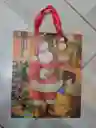 Bolsa De Regalo Navidad Papa Noel En Sala De Casa Mediana 32 Cm X 25 Cm