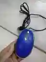 Mouse Con Cable De Color Azul Oscuro Optico