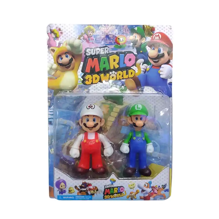 Muñecos Figuras De Mario Bros Y Luigi Super Mario 3d World Mario Traje Rojo