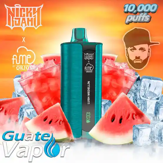 Vaper De Nicky Jam 10000 Puff Sabores Surtidos Sandia Fresa Y Frambuesa