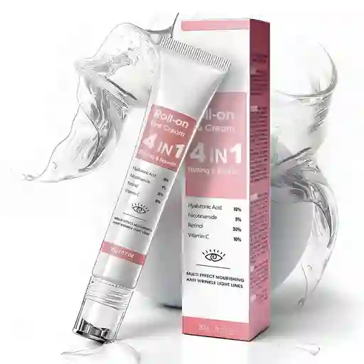 Crema Contorno De Ojos Roll-on 4 En 1 Adoer