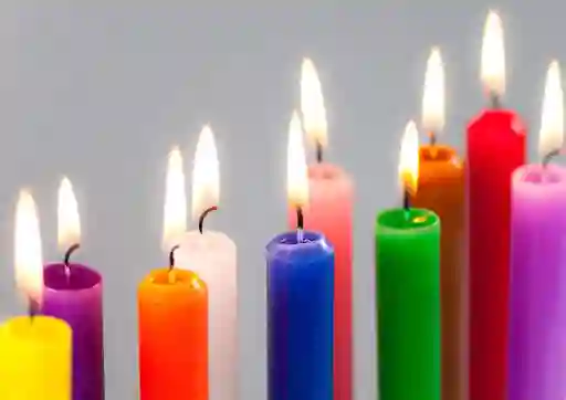 Velas Velitas Navideñas Pack X10 Unds Multicolor Medianas