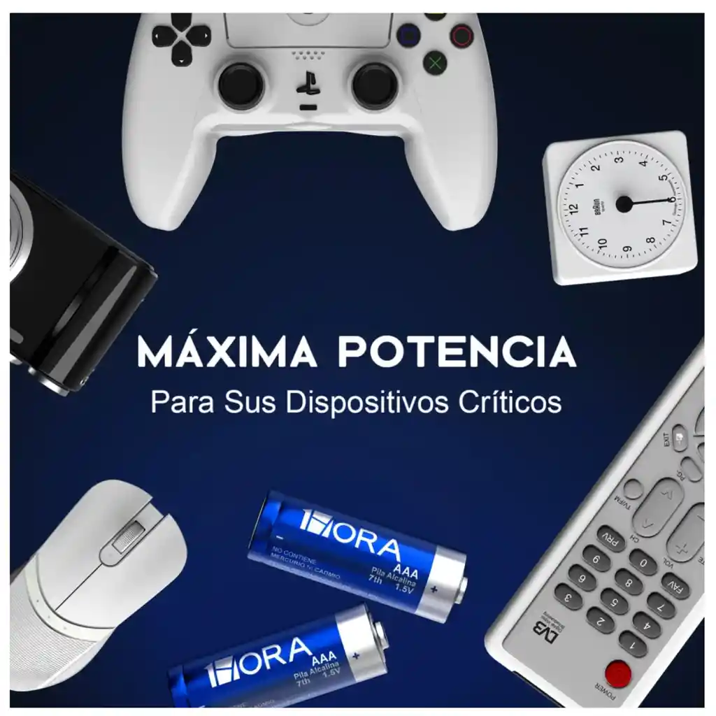Blíster Con 4 Pilas Baterías Alcalinas 1hora Aaa 1.5v Gar135