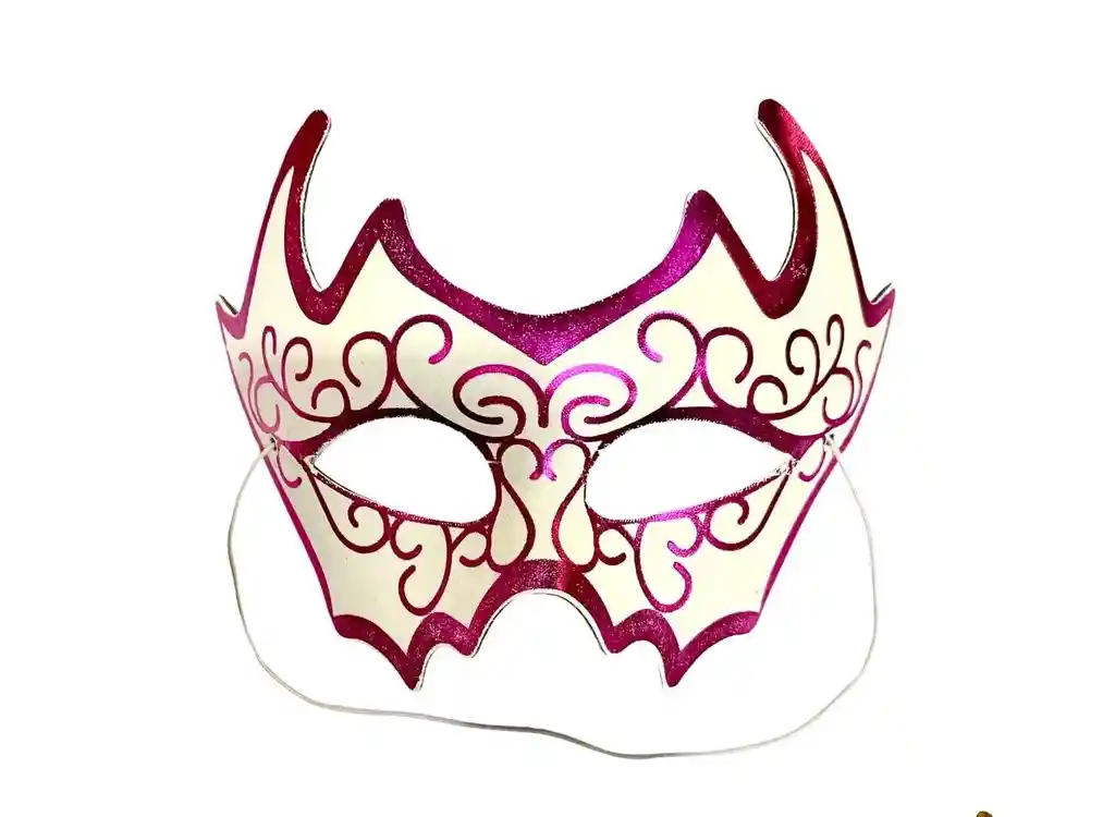 Antifaz Detalles Metalizados Hora Loca, Halloween, Carnaval Ref 2909-02