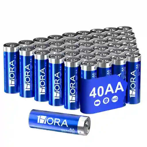 Pack 40 Pilas Baterías Alcalinas 1hora Doble Aa Lr03 1.5v