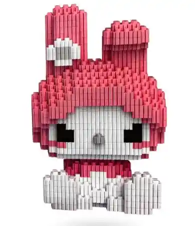 Muñeca Armable Bloques My Melody 1580 Piezas Bloques Mini 1580