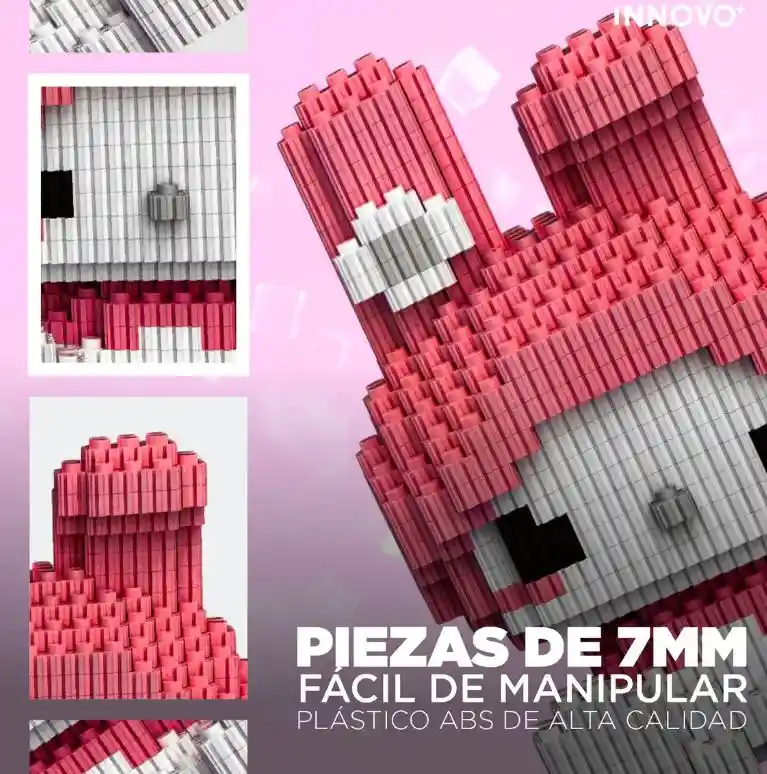 Muñeca Armable Bloques My Melody 1580 Piezas Bloques Mini 1580