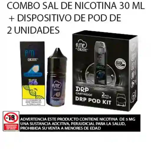 Fume Drp+sal De Nicotina 30 Ml Bluerazz