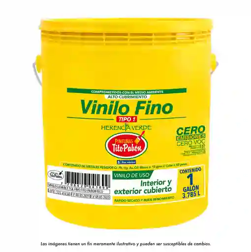 Tito Pabon Fino Galon Tipo 1 Blanco