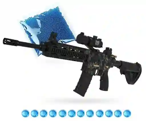 Rifle Juguete Lanzador M416 Hidrogel Ametralladora Automática Alta Potencia