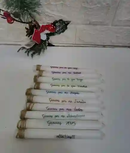 Velas Navideñas Agradecimiento