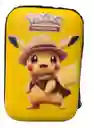 Porta Cards Pokémon Pikachu Portátil + 45 Cartas Incluidas