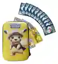Tarjetero Pokemon Estuche + Tarjetas De Pokémon 45 Cartas