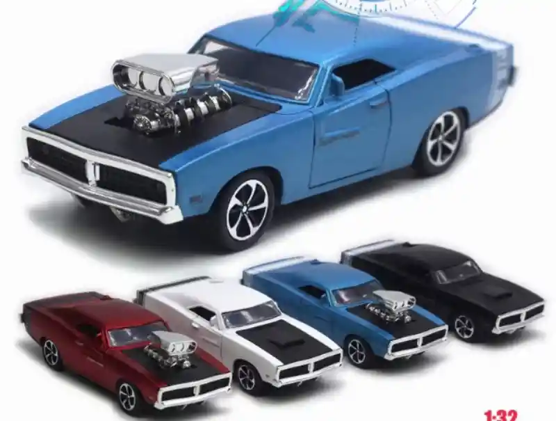Coche Metálico Infantil Ford Mustang Shelby Gt500 Autoprom 6610 A Escala 1:32