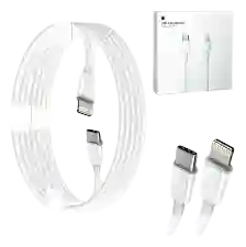 Cable De Cargador Iphone Carga Rapida Tipo C A Lightning 1 Metro