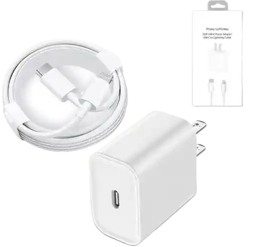 Adaptador Iphone Carga Rapida 25w + Cable Generico