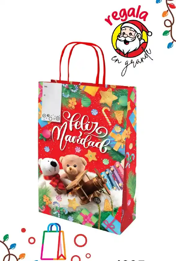 Bolsa Regalo Navidad Mediana Alargada