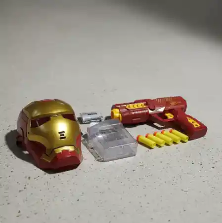 Pistola De Juguete Dardos E Hidrogel Personaje Iron Man Avengers.