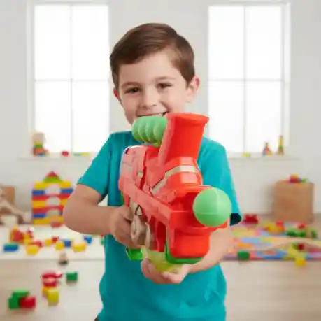 Pistola De Pelotas Con Luz.