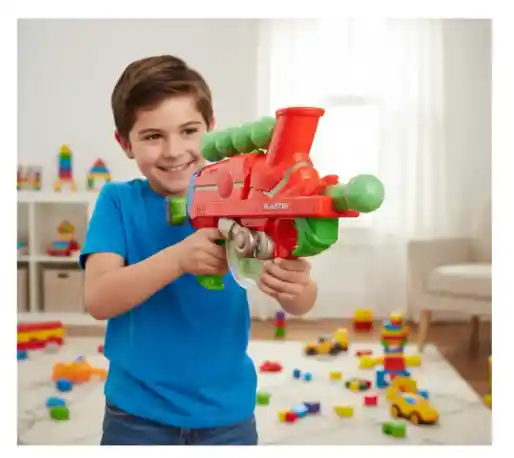 Pistola De Pelotas Con Luz.