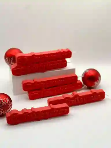 Velas Navideñas Rojas - Cera De Soya