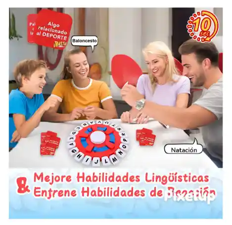 Juego De Mesa Basta Piensa Rapido Pulsacion Letras Familiar
