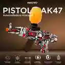 Rifle Juguete Rojo Ak-47 Hidrogel Automático + 50.000 Orviz Rojo