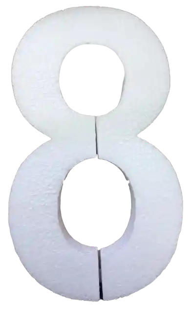 Numero De Icopor De 20cm - #8