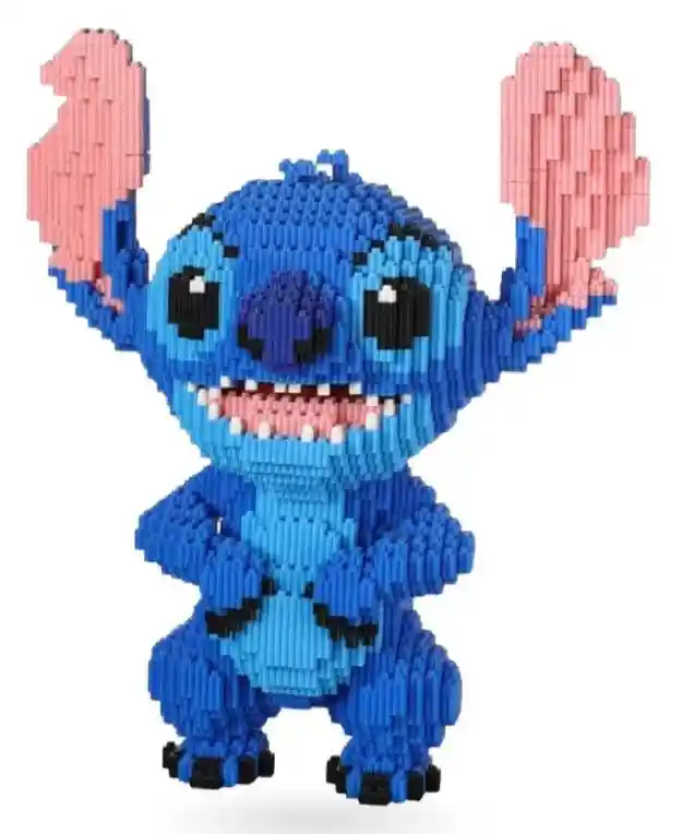 Juguete Armable Figura Stitch 5600 Pz Figura Grande 34 Cm 5600