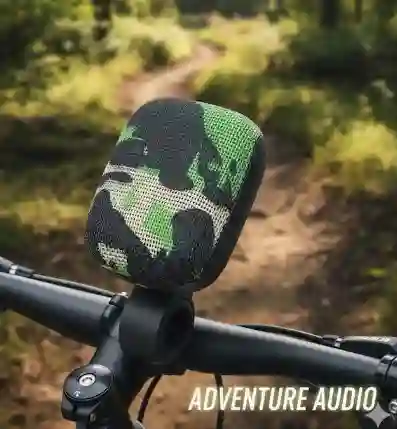 Parlantes / Speaker Biker Sp117 Sonido Potente, Bluetooth Y Soporte Para Bicicleta O Moto Resistente Agua