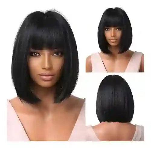 Peluca Negra Corta
