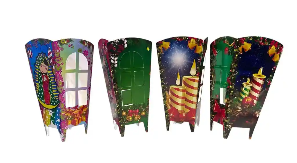 Farol Dia De Velitas Navidad 10 Unidades Mas 10 Velas