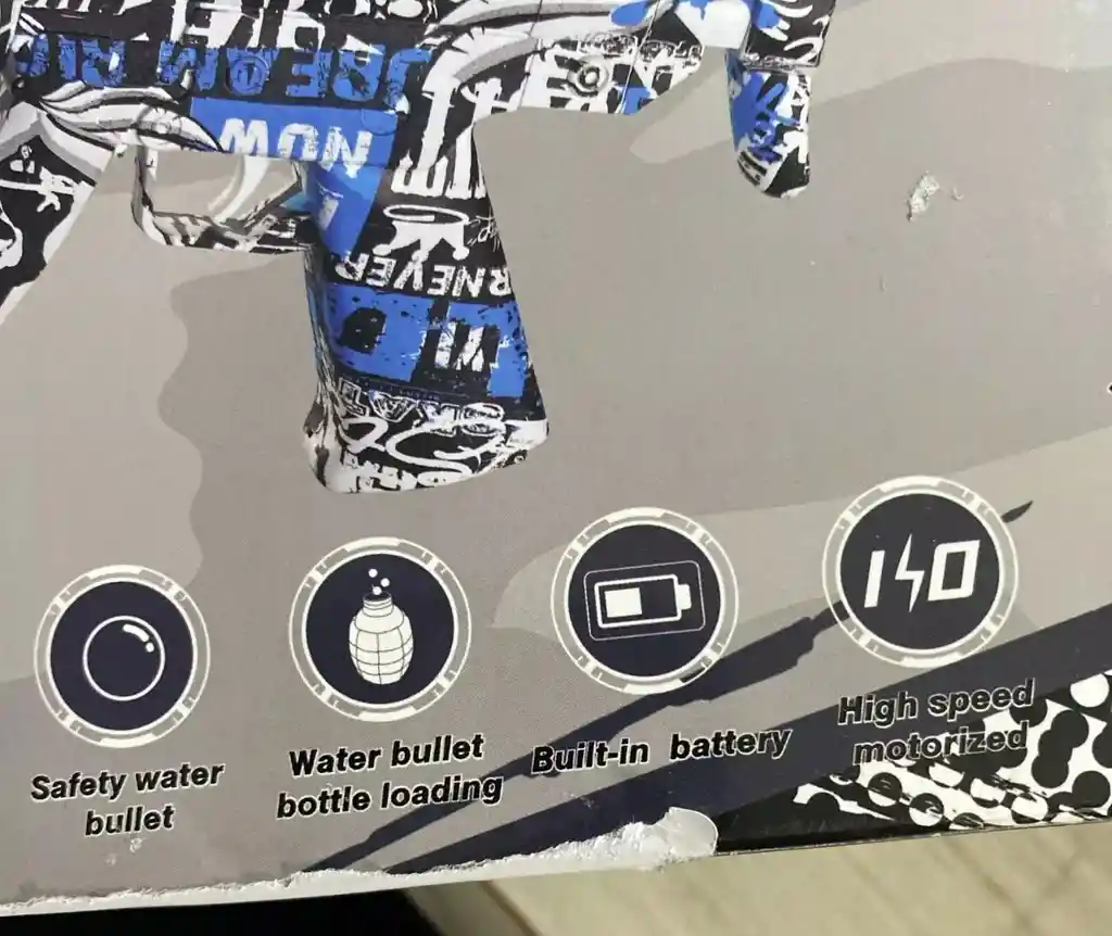 Juguete Pistola Ak.47 Arma Automatica Hidrogel Sencilla