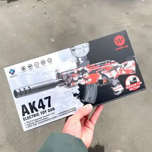 Juguete Pistola Electric Toy Gun Ak.47 Arma Automatica Hidrogel