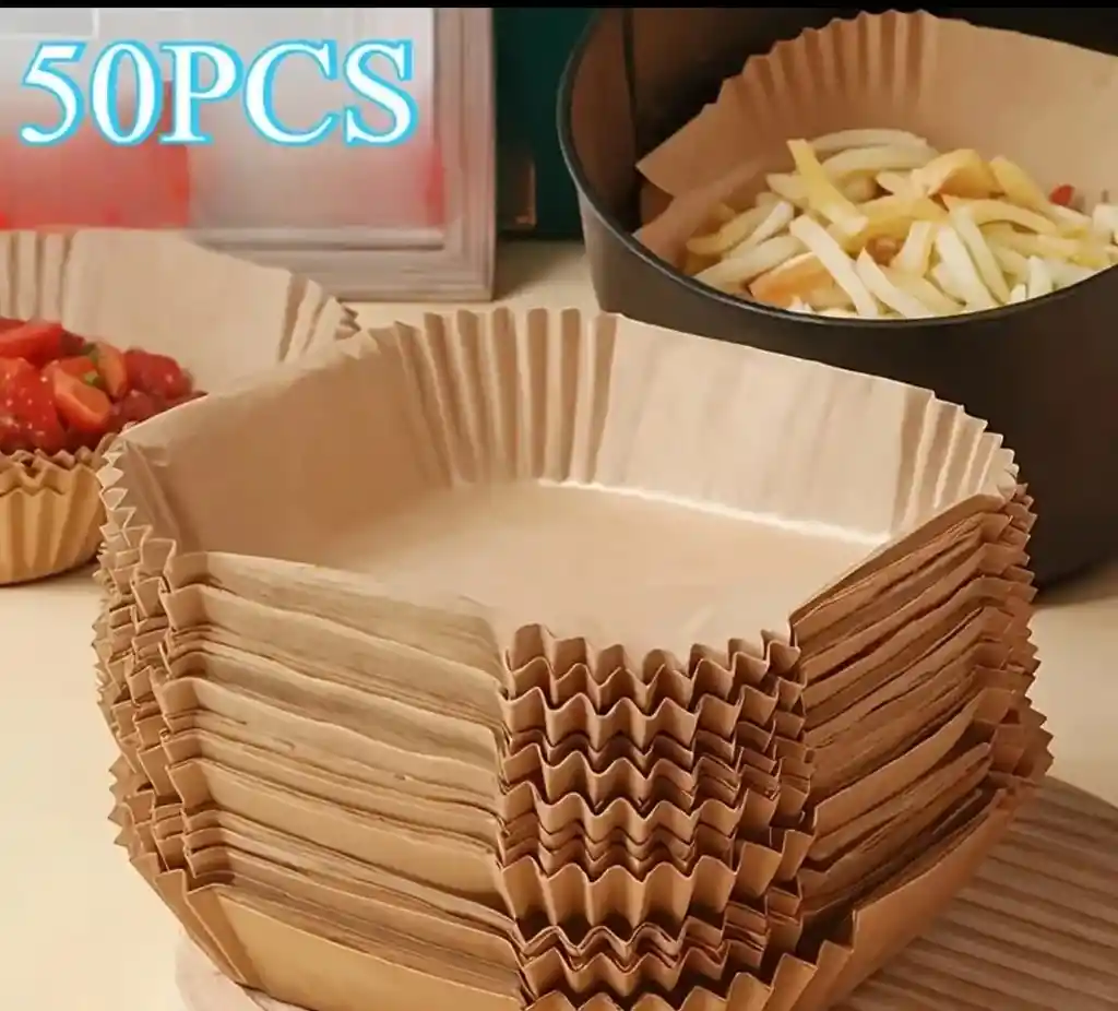 Moldes Antigrasa Freidora De Aire 4.5 L En Adelante Pack X50 (blanco)