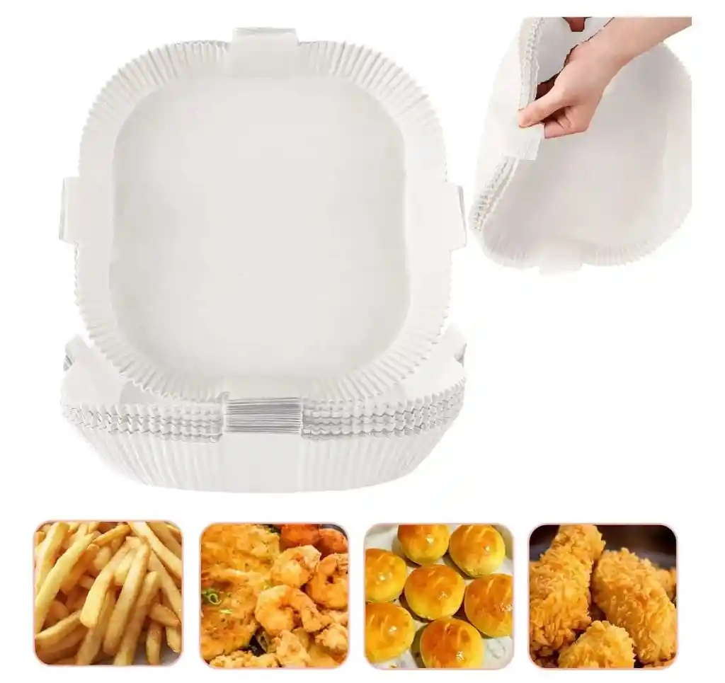 Moldes Antigrasa Freidora De Aire 4.5 L En Adelante Pack X50 (blanco)
