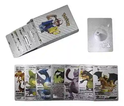 Cartas X 55 Pokemon Metalizadas Coleccionables