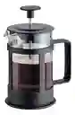 Prensa Francesa Negra Cafetera Vidrio 600 Ml Filtro Acero Inox