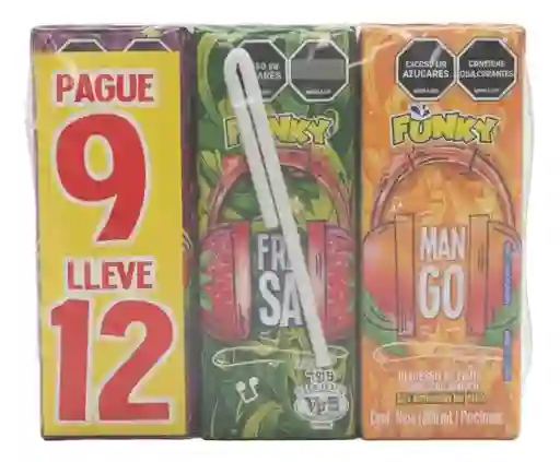 Jugo Funky Surtido 200 Ml X 12 Und