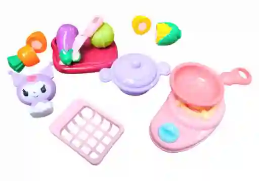 Juegos De Cocinita Figuras Kuromi Para Niña En Bolsita