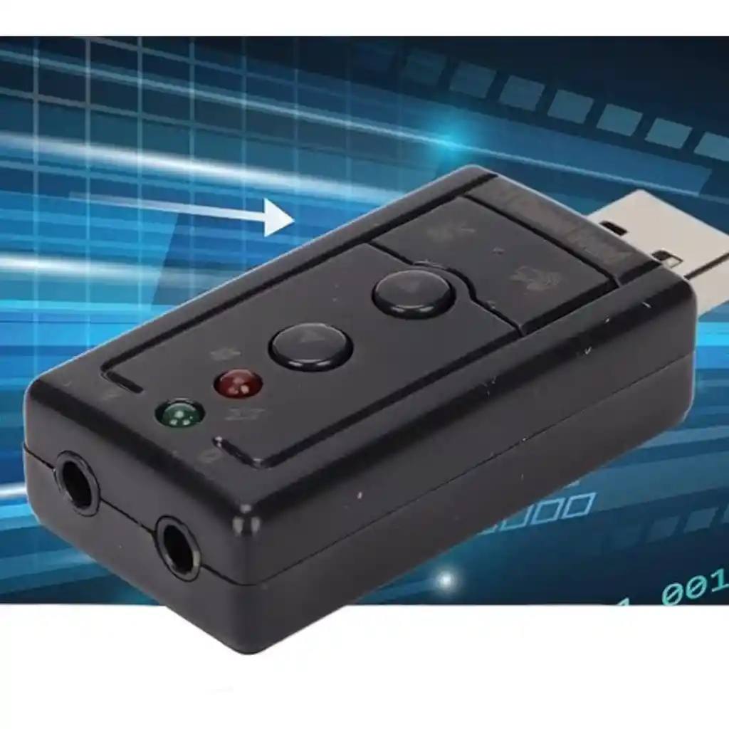 Tarjeta De Sonido Usb 7.1 Con Control De Volumen Lj-81