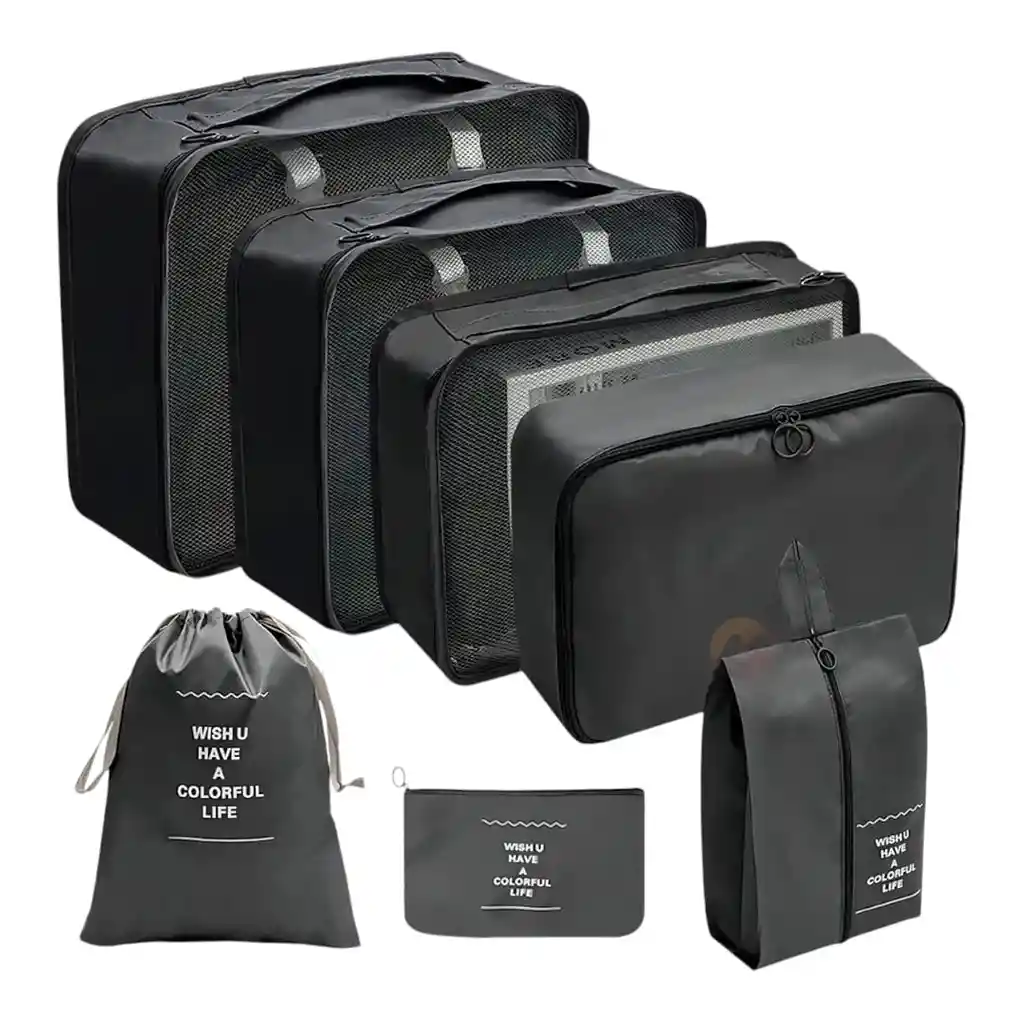 Organizador De Maleta Para Viaje / Bolsa De Almacenamiento *7 Piezas