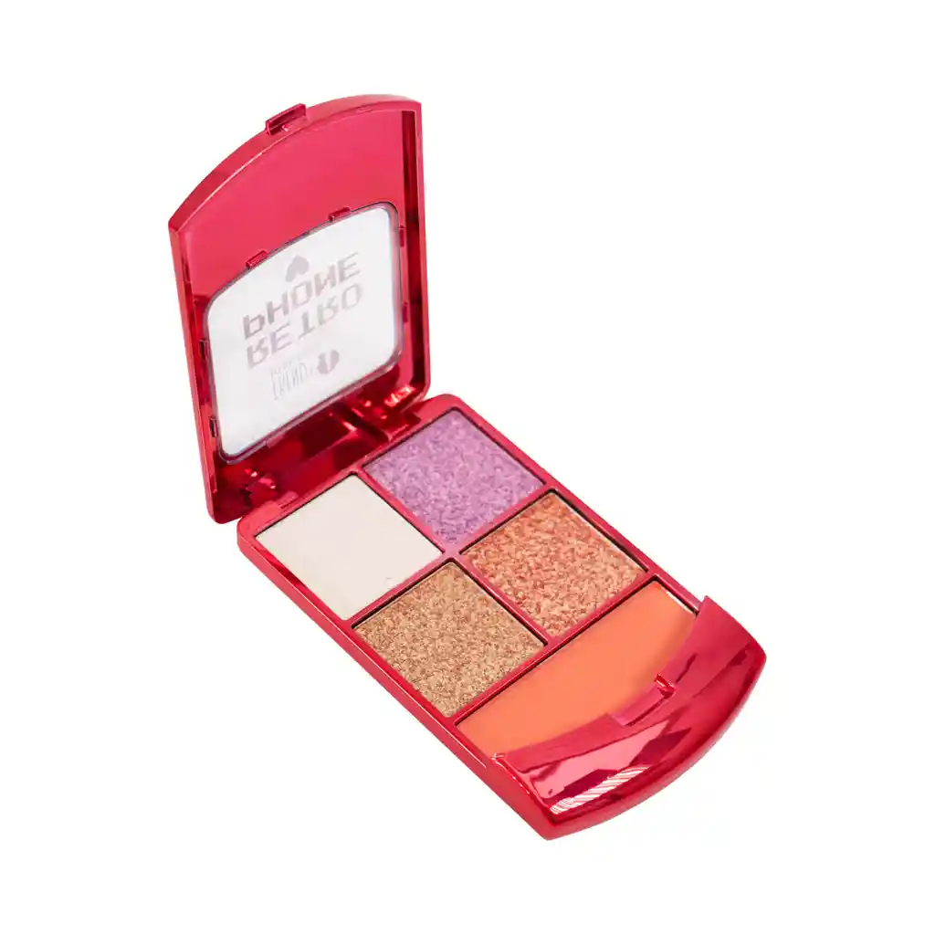 Sombras En Polvo Para Ojos Retro Phone 5 Tonos Trendy