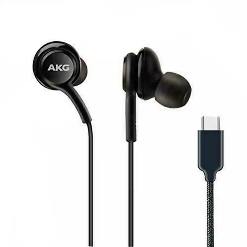 Audifonos Con Cable Entrada Tipo C Samsung Tuned By Akg Color Negro