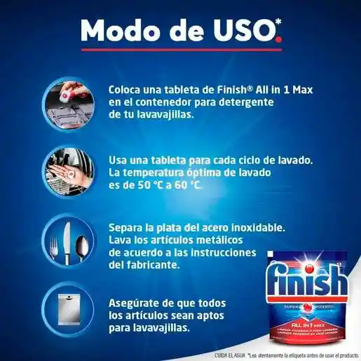 Finish Powerball Detergente Lavavajillas en Tableta