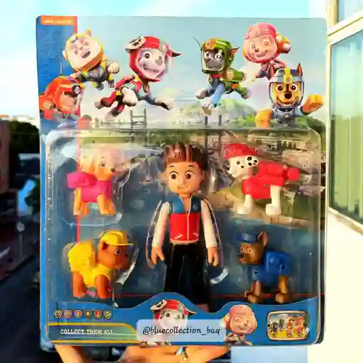 Set Paw Patrol/patrulla Canina X5 Figuras