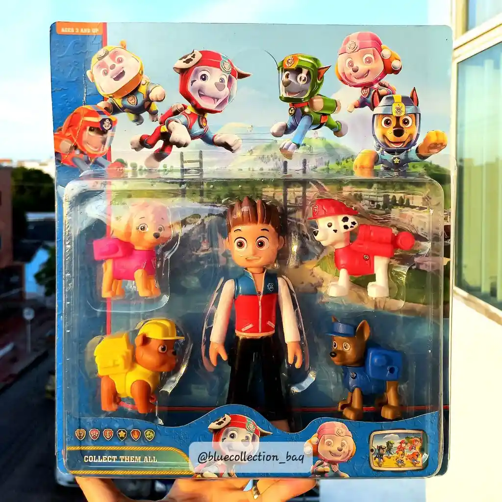 Set Paw Patrol/patrulla Canina X5 Figuras