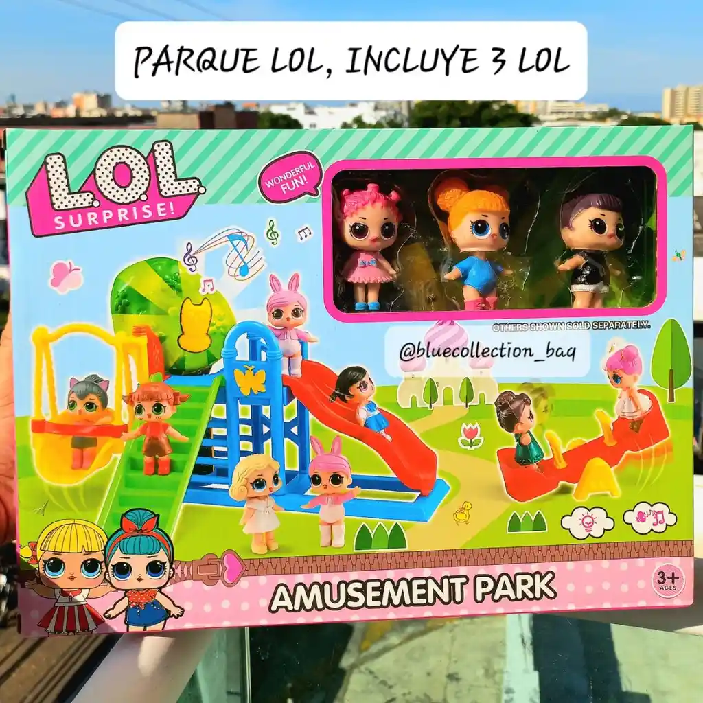 Set Lol Surprise Parque De Atracciones Incluye 3 Muñecas De 8cms