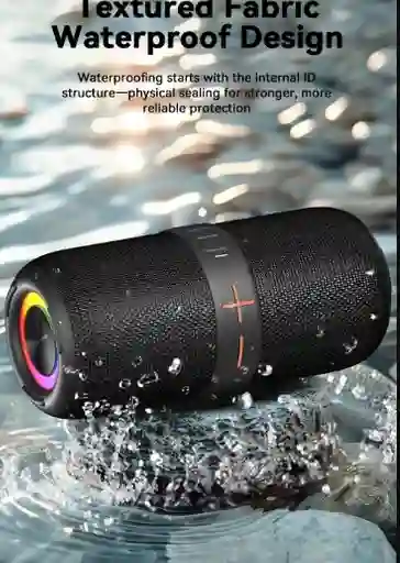 Altavoz Portátil De 40w De Alta Potencia Con Sonido Estéreo, Graves Profundos, Iluminación Rgb Y Emparejamiento Inalámbrico Para Exteriores